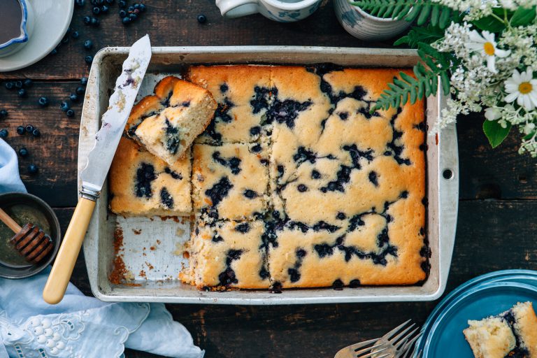 Blueberry Honey Cake with Bluenose Rum Sauce Taste of Nova Scotia