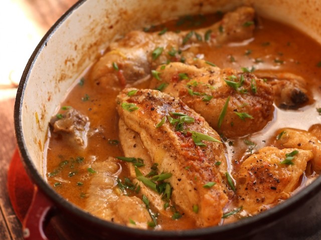 Cider Braised Chicken