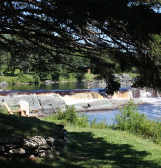 Photo of rapids at the Liscombe Lodge