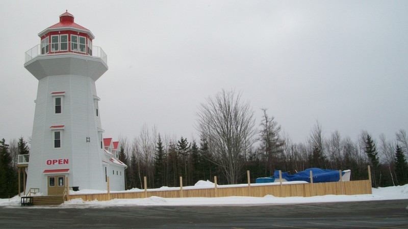 Masstown Market Lighthouse in Winter