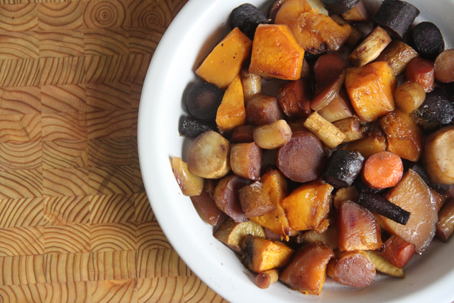 Chef Ardon’s Maple-Roasted Root Vegetables