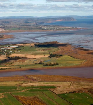 Aerial photo of the Annapolis Valley
