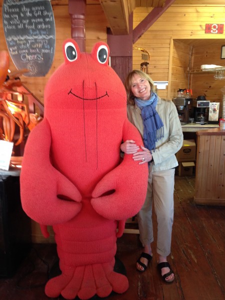 Photo of Cathy: Posing with Lobster