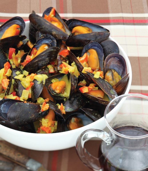 A photo of Canadian Curried Mussels 