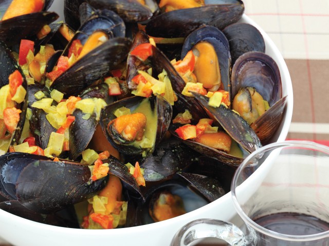 A photo of Canadian Curried Mussels