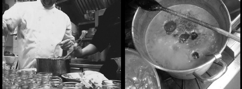 Jason Lynch making Bacon Jam