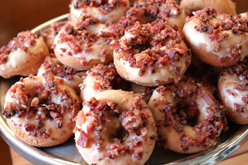 Photo of: maple bacon doughnuts, scanway