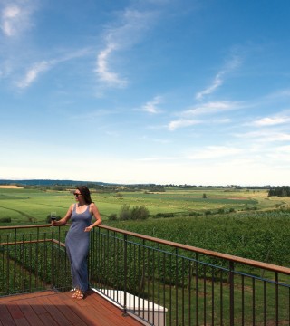 A photo of a woman at Planters Ridge Vineyard