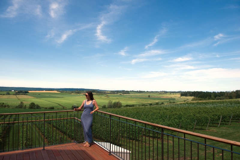 A photo of a woman at Planters Ridge Vineyard
