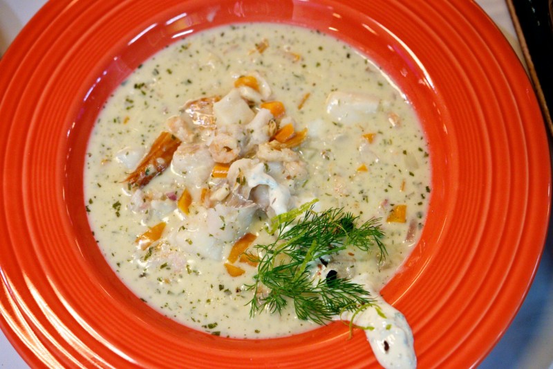 Photo of: Chef Roland's winning chowder 