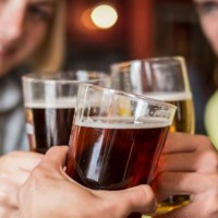 Photo of three glasses with beer.