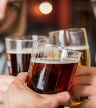 Photo of three glasses with beer.