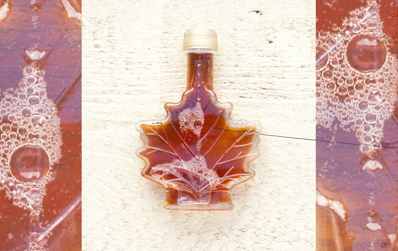 Photo of: Maple Syrup Canadian Flag by Solange Richer de Lafleche