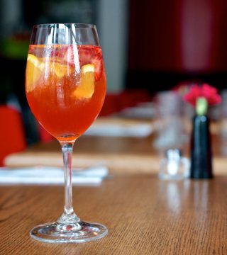 Sparkling Rhubarb Sangria (Morris East)