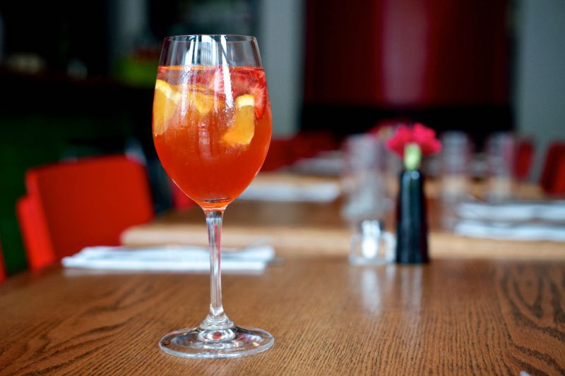Sparkling Rhubarb Sangria (Morris East)