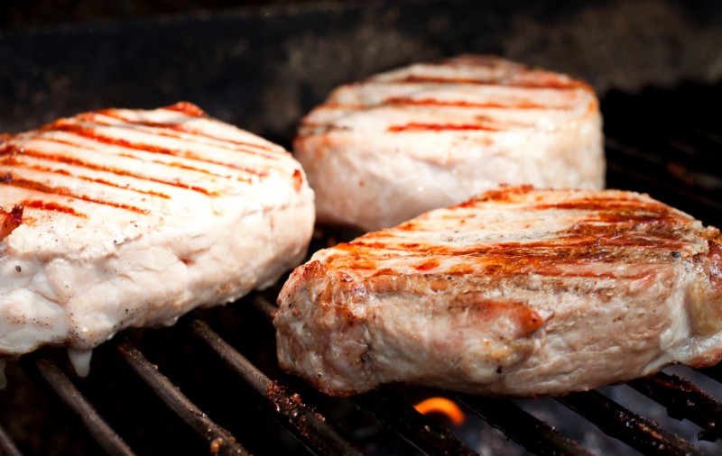 Photo of: Chops on the Grill Photo by Jeff Cusick
