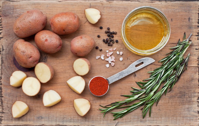 Photo of: Rosemary Potatoes Photo by Jeff Cusick