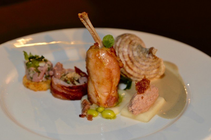 Photo of: Gold Medal Plates Halifax 2015 Winning Dish: Martin's rabbit & Snails