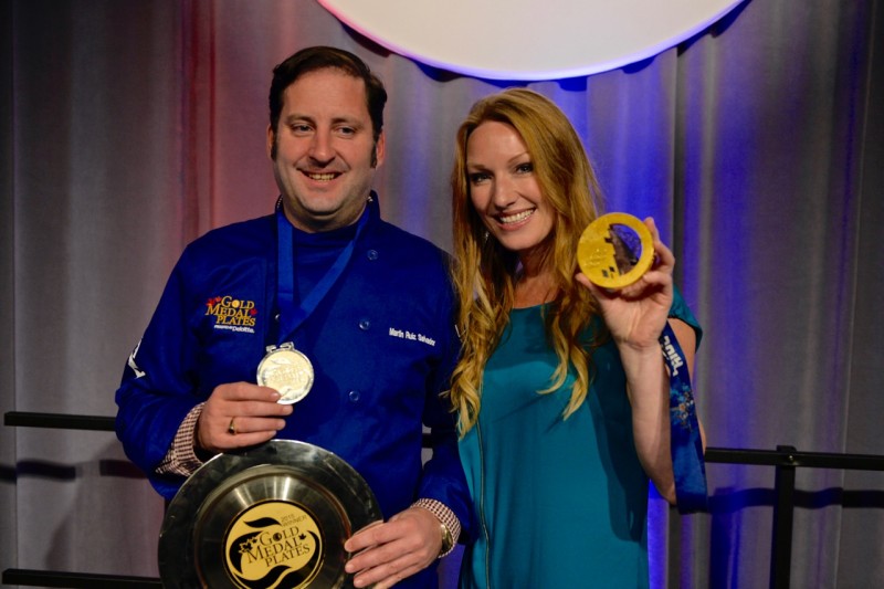Photo of Gold Medal Winners - Martin Ruiz Salvador and Olympian Heidi Moyse