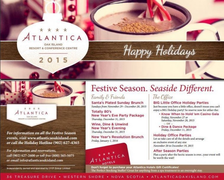 Atlantica Oak Island  - Holiday Activities