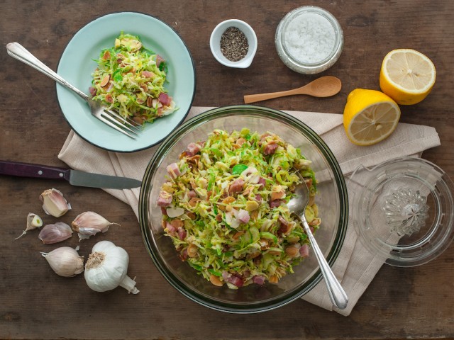 Brussel Sprout Chiffonade
