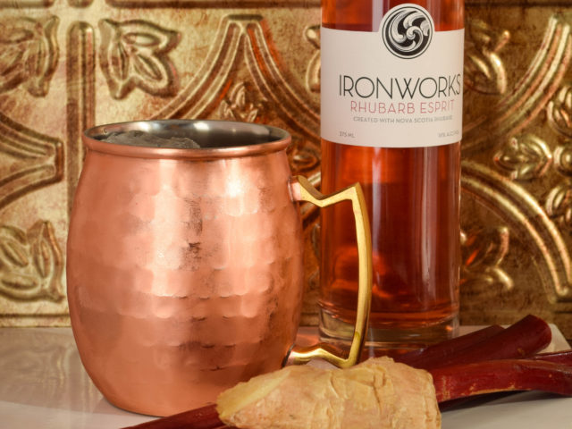 Rhubarb Moscow Mule