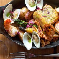 A plate of seafood from Press Gang