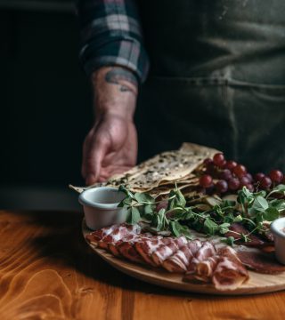 Photo of a plated meal at D'Vine Morsels