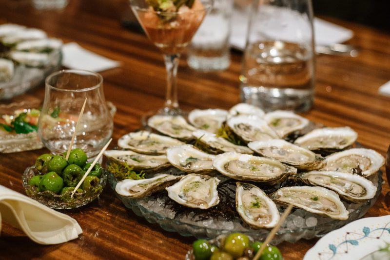Oysters and olives