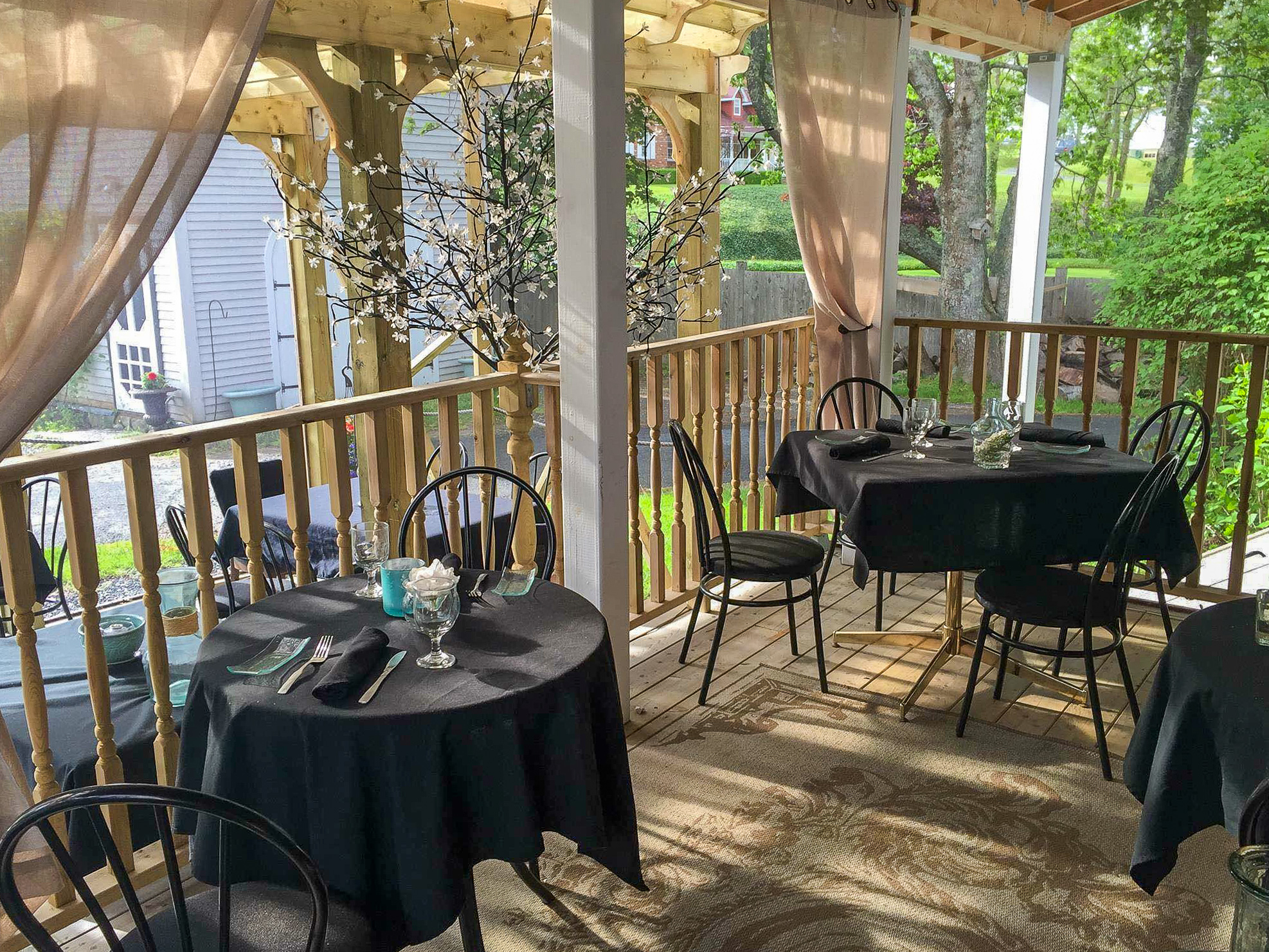 Hatfield House Restaurant Patio Taste of Nova Scotia