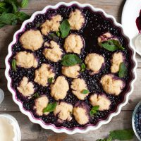Cast Iron Blueberry Grunt for Blueberry Month by Jess Emin