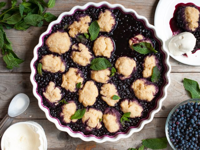 Cast Iron Blueberry Grunt for Blueberry Month by Jess Emin