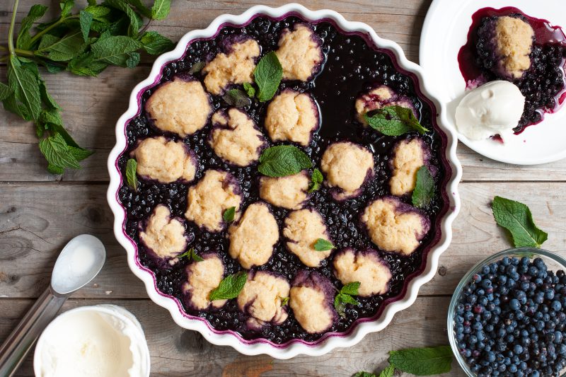 Cast Iron Blueberry Grunt for Blueberry Month by Jess Emin