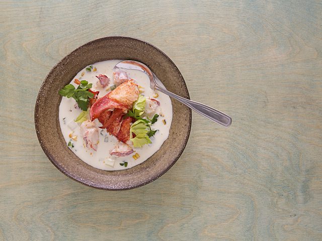 bowl of lobster chowder, recipe by Oak Island Resort & Conference Centre