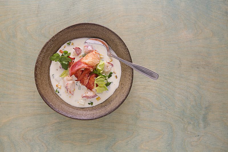 bowl of lobster chowder, recipe by Oak Island Resort & Conference Centre