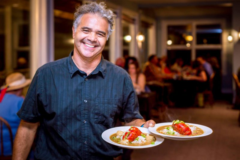 Photo of: Seafood dinner held in Argyler Lodge dining room