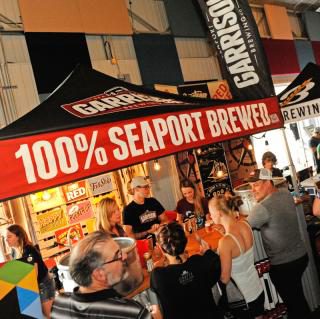 Garrison tent at Seaport Beerfest