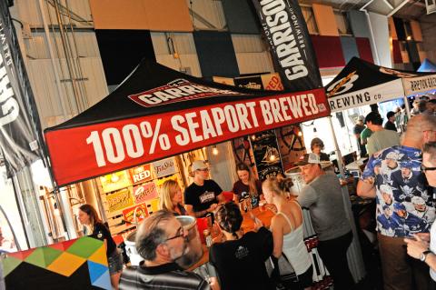 Garrison tent at Seaport Beerfest
