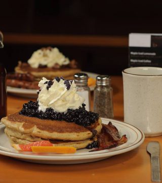 Blueberry Pancakes at sugar Moon Farm