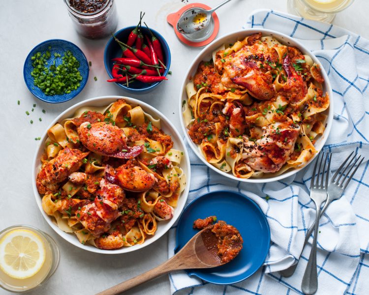 Lobster Diavolo Pappardelle Pasta from the 2019 Culinary Guide