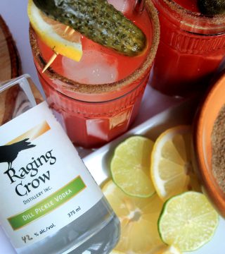 Raging Crow Dill Pickle Vodka Caesar