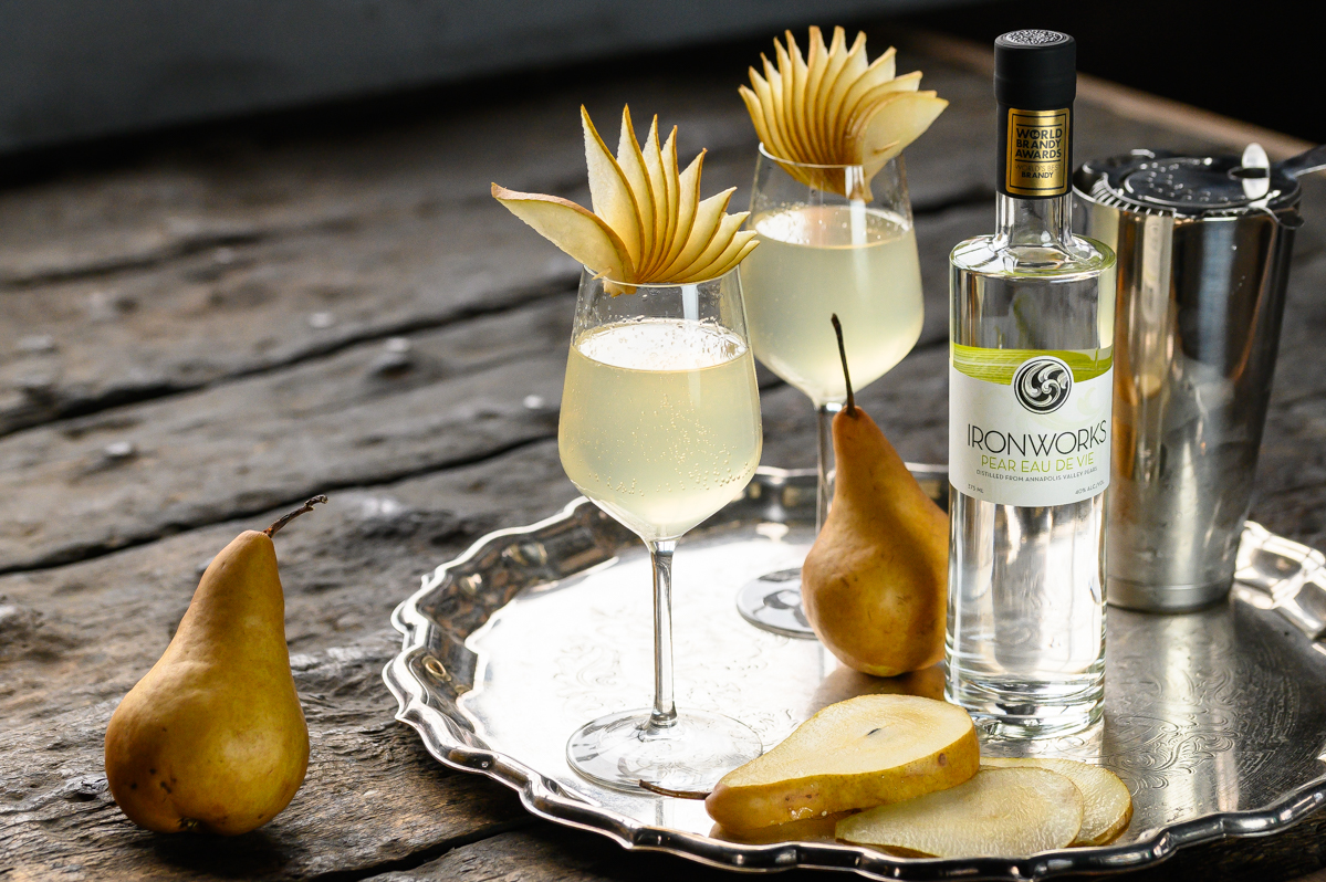 Pear Collins with Ironworks Pear Eau de Vie | Taste of Nova Scotia