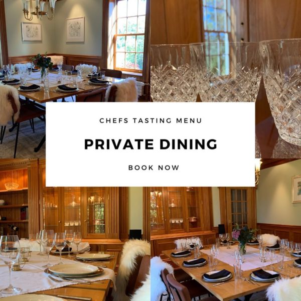 ad image for le caveau private dinner