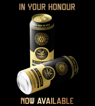 Ad for church brewing in your honour beer