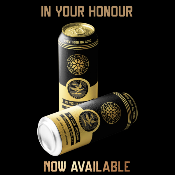 Ad for church brewing in your honour beer