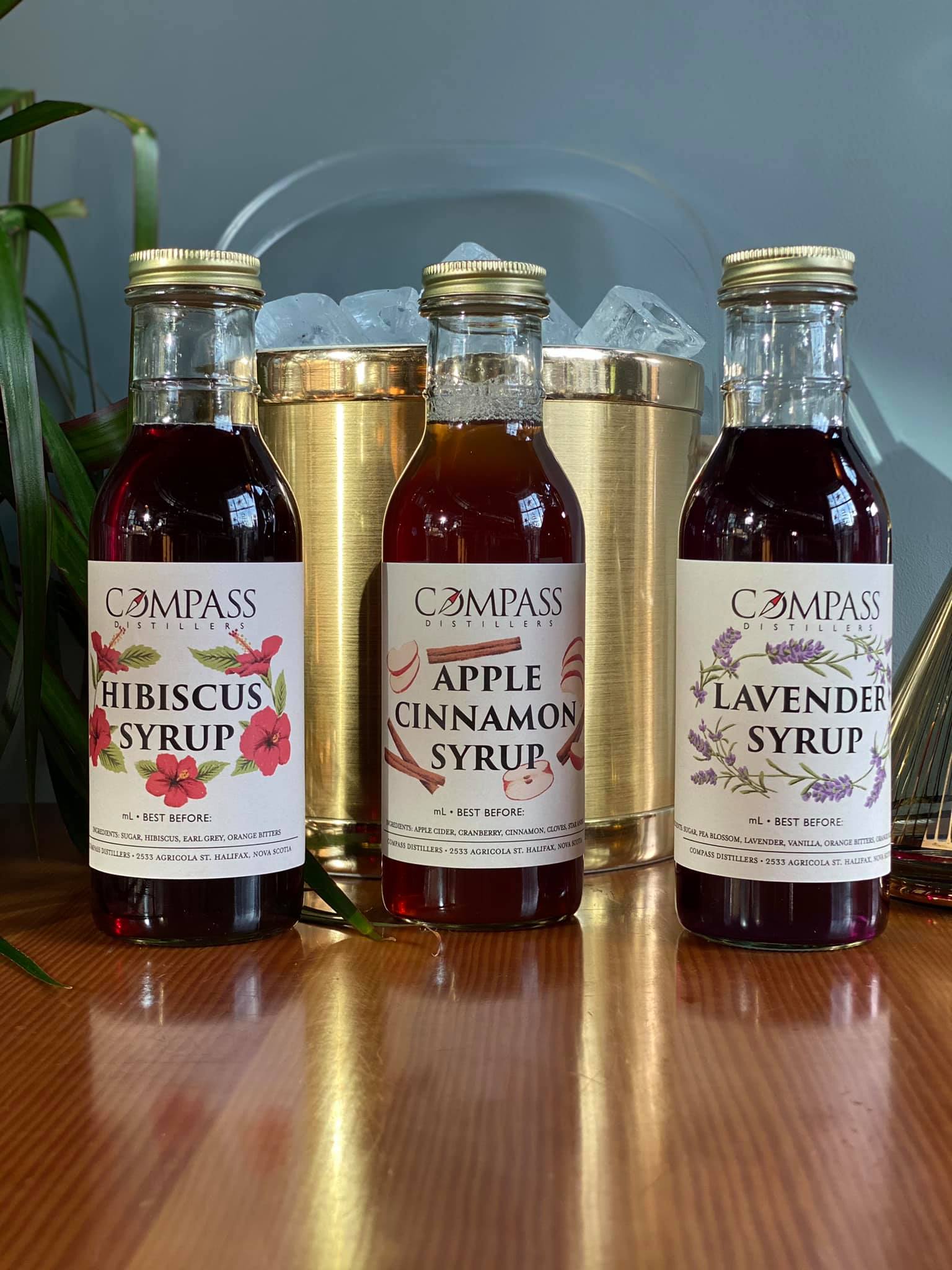 Picture of compass distillers cocktail syrups
