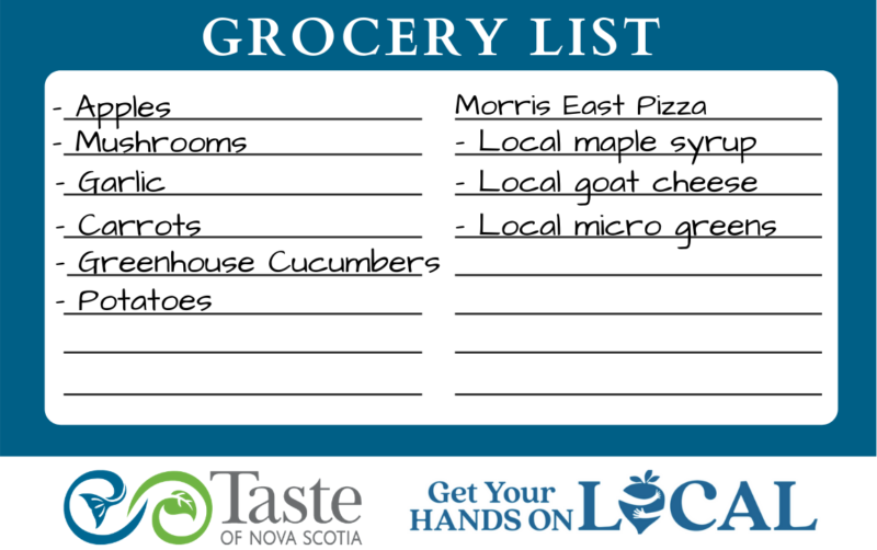 grocery list for the week of Feb 18 featuring seasonal ingredients. 