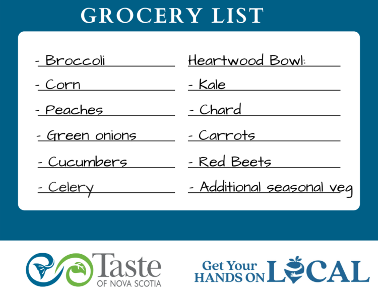 Seasonal grocery list 