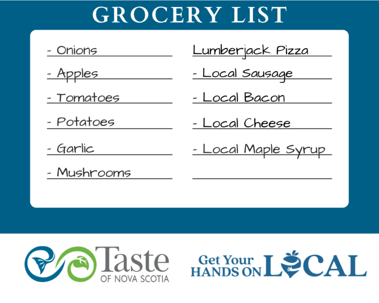 grocery list for the week of March 25