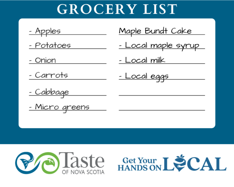 local grocery list with in season products for March